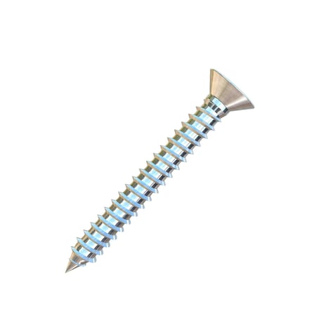 Allied Titanium Sheet Metal Screw, #10 x 1-1/2 in, Plain Titanium Flat Head Phillips Drive 0001322